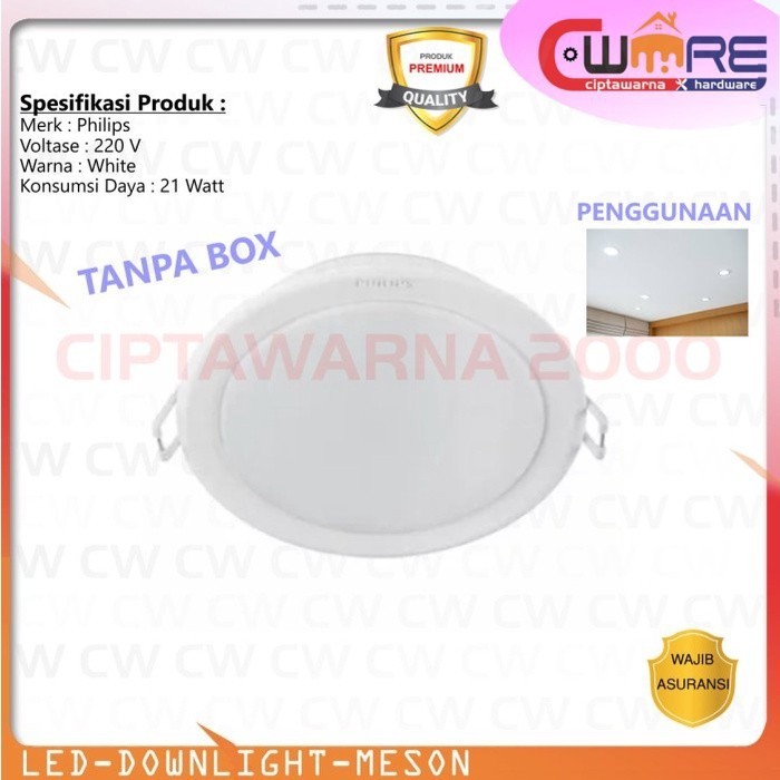 Lampu LED Downlight Plafon 21 Watt - Philips Downlight LED Inbow - CW2H
