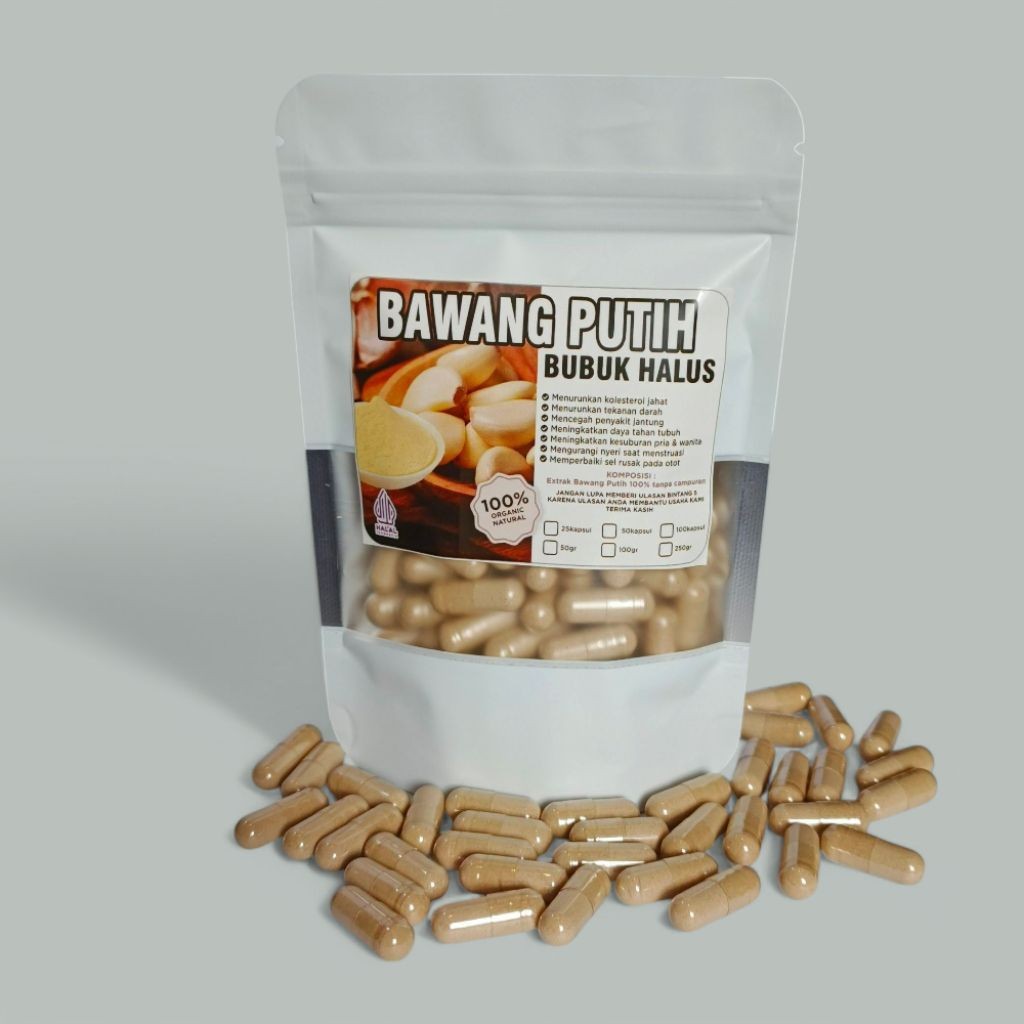 kapsul garlic bawang putih tanpa campuran