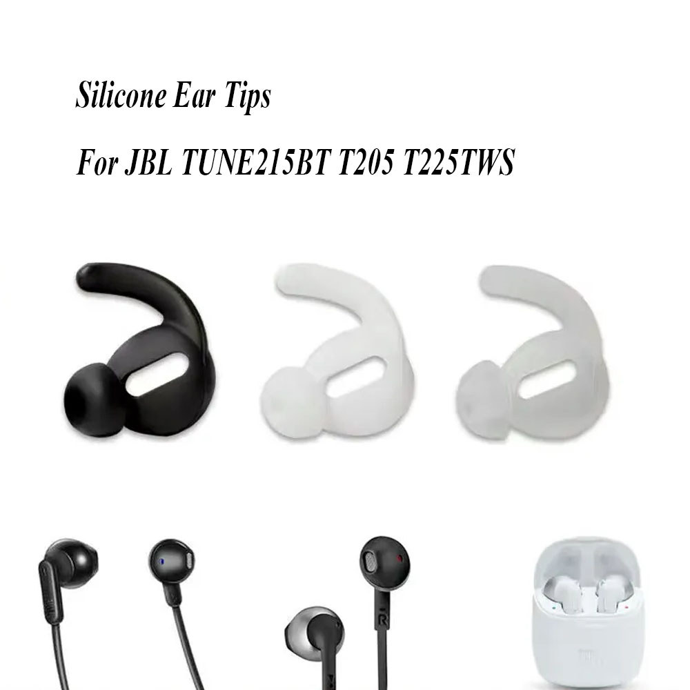 4pcs Earbuds Tips Hook for JBL TUNE215BTT205 T225 TWS Earphone Earhook Anti Drop Silicone Eartips Ea
