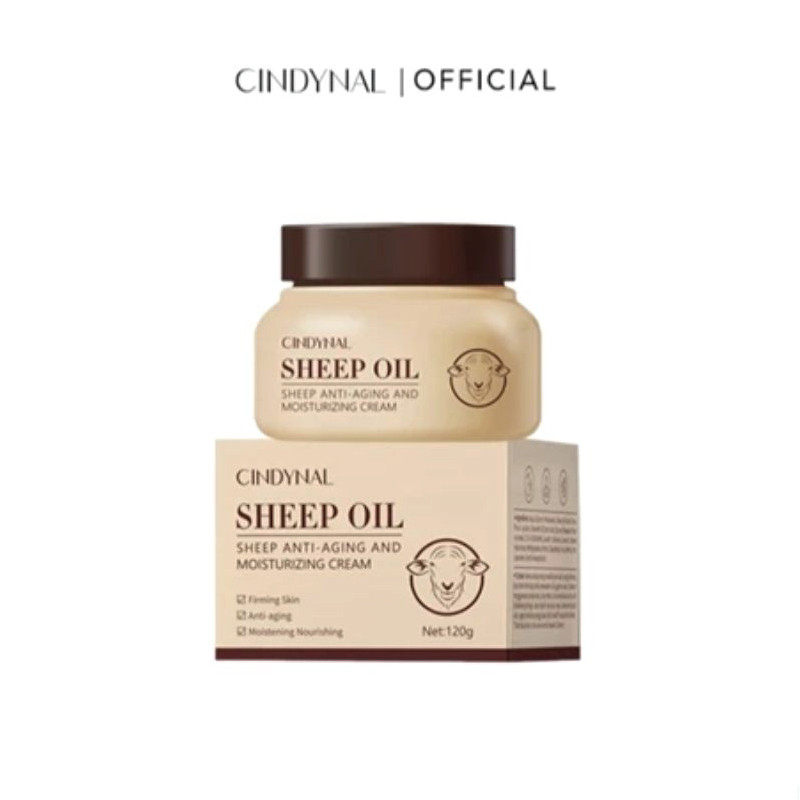 CINDYNAL- 120gr Sheep Oil Moisturizing Cream Pelembab Wajah