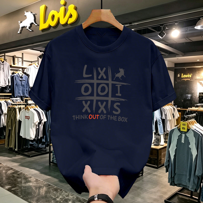 LOIS Kaos Original Viral Pria Wanita Sablon Streetwear Oversize Adem Nyaman Dipakai Harian
