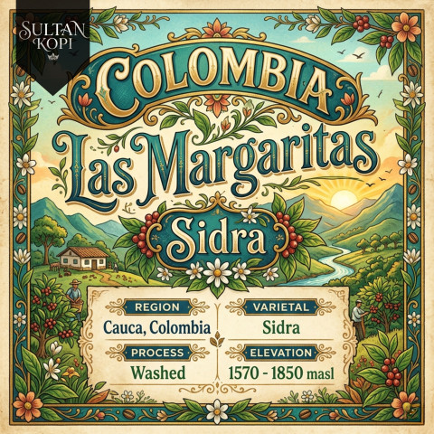 Colombia Las Margaritas Sidra Green Bean Import 500 Gr | Specialty Coffee Beans