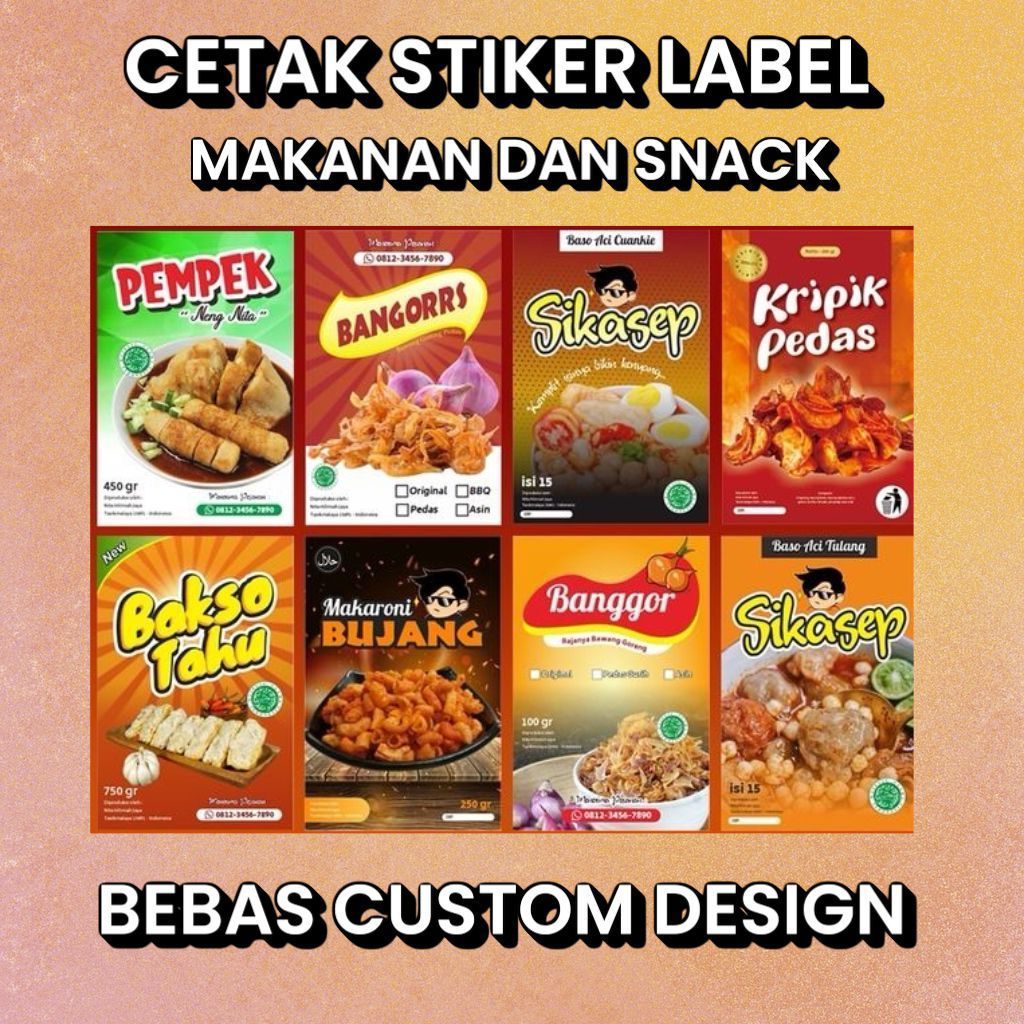AL STIKER LABEL / LABEL STICKER / STICKER LABEL CUSTOM / STIKER LABEL MAKANAN / STIKER CEMILAN