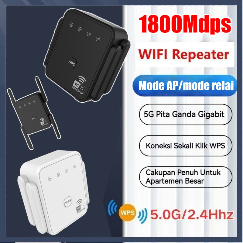 [COD] WIFII Repeater Wireless/Repeater Wiffi 4 Antena/1800 Mbps Nirkabel/Repeater Wiffi 5g/Wi-Fi Ext