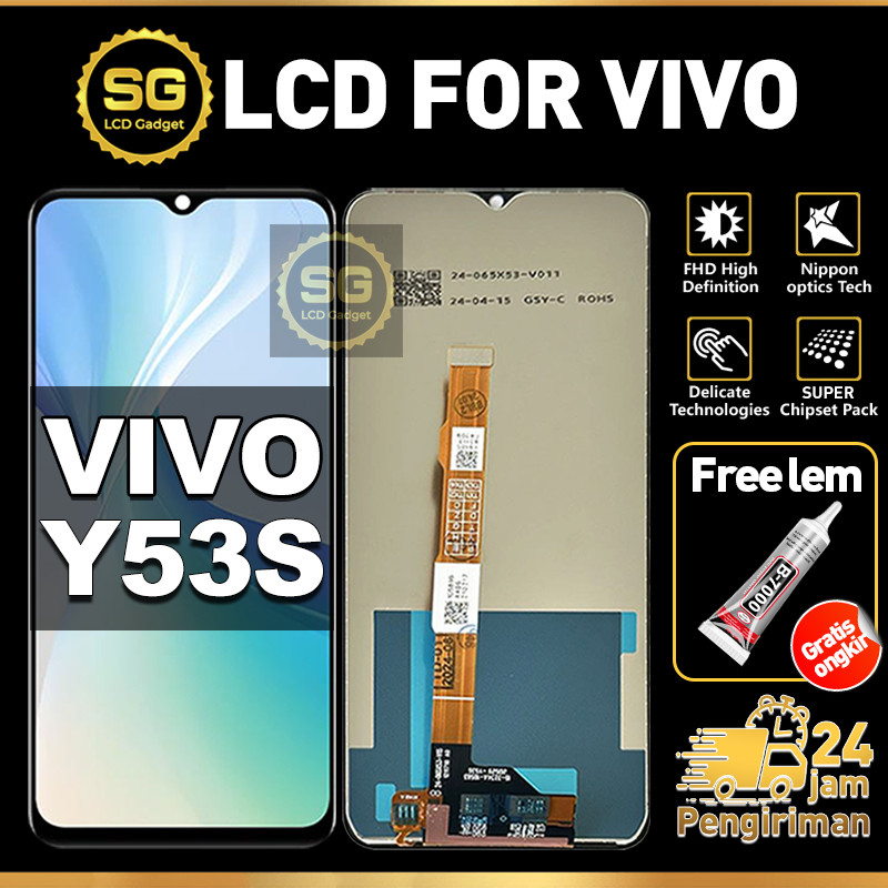 SG LCD VIVO Y53S Fullset HP Touchscreen VIVO Y53S Free Lem Glass Touch Screen Digitizer COD