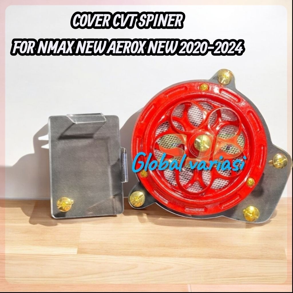cover cvt transparan set spinner nmax new aerox new