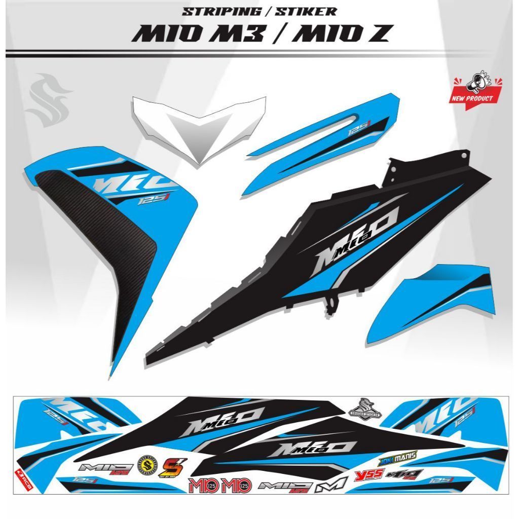 VARIASI STRIPING STRIPING MIO M3 / STICKER MIO M3 / MIO Z / STRIPING VARIASI KEREN MIO M3