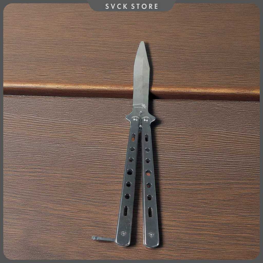 Pisau Lipat CS GO Balisong Folding Knife Stainless Steel - C3 - KNIFEZER