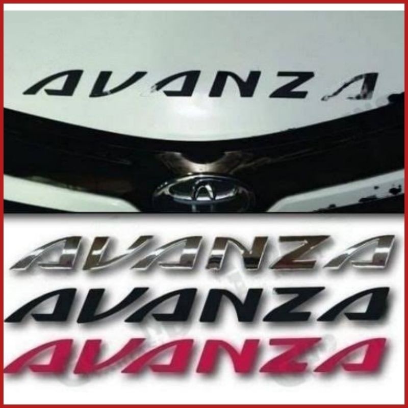 ( angkasakulon01 ) Emblem Kap Mesin Avanza Logo Kap Mesin Avanza