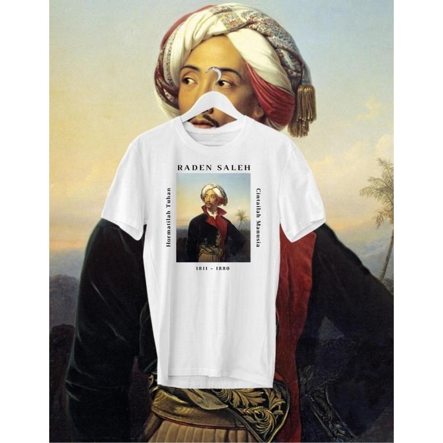 Kaos Portrait Raden Saleh - S, Putih