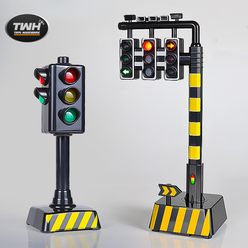 [HAPPY PENGUIN] MAINAN LAMPU LALU LINTAS TRAFFIC LIGHT - EFEK LAMPU MENYALA DAN ADA TIMING LAMPUNYA