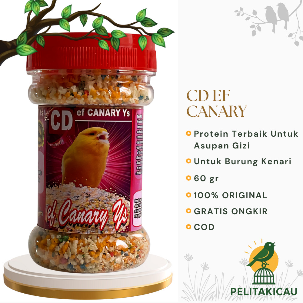 CD ef CANARY Ys Pakan burung Canary Untuk meningkatkan stamina dan imun