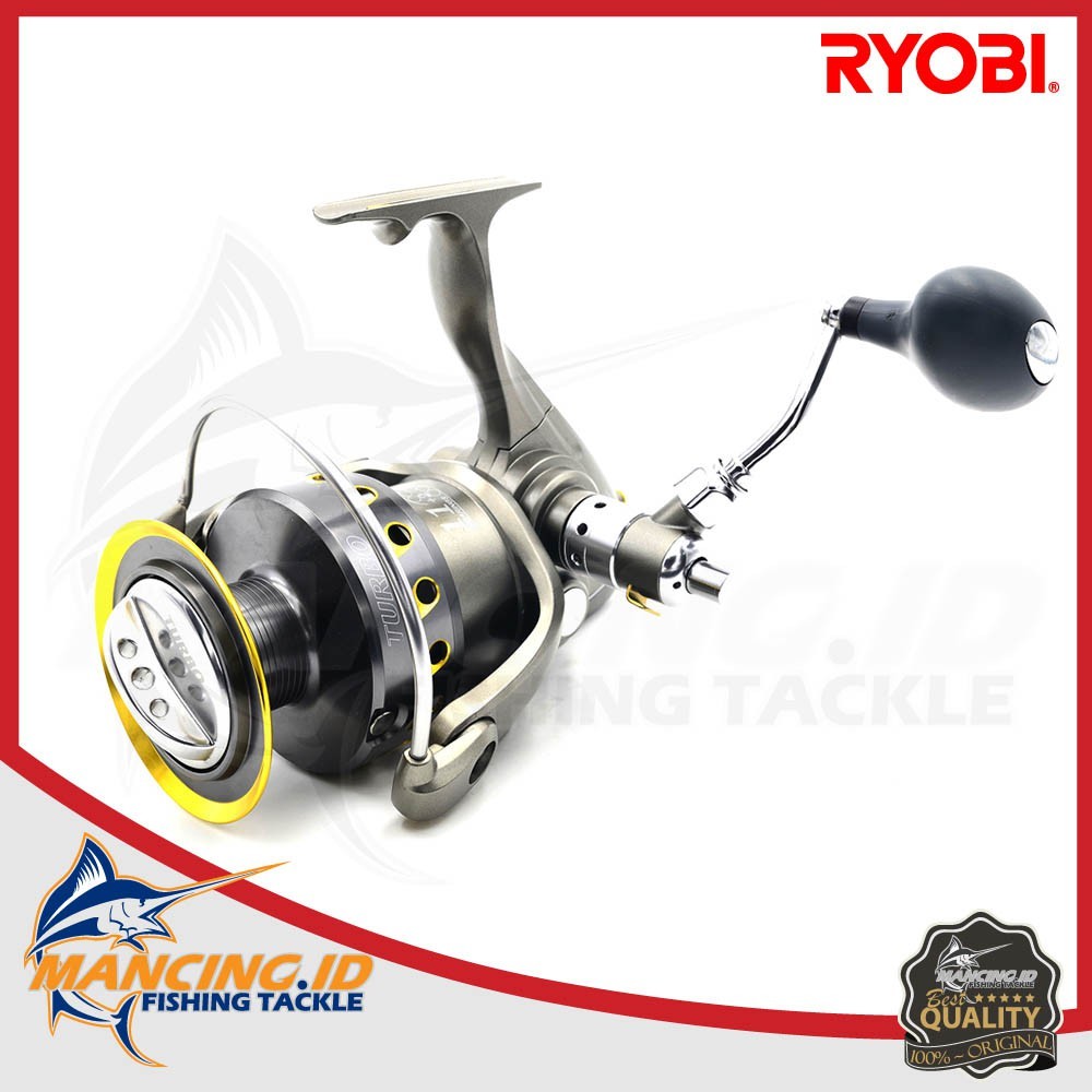 Fishing Reel Ryobi Turbo 20000 Twin Speed System Perlengkapan Peralatan Alat Pancing Ikan Kerekan