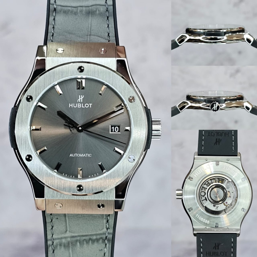 JAMSUPERWACTH JAM TANGAN PRIA  CLASSIC FUSION RACING GREY WWF FACTORY AUTOMATIC MOVEMENT DIAMETER 3,