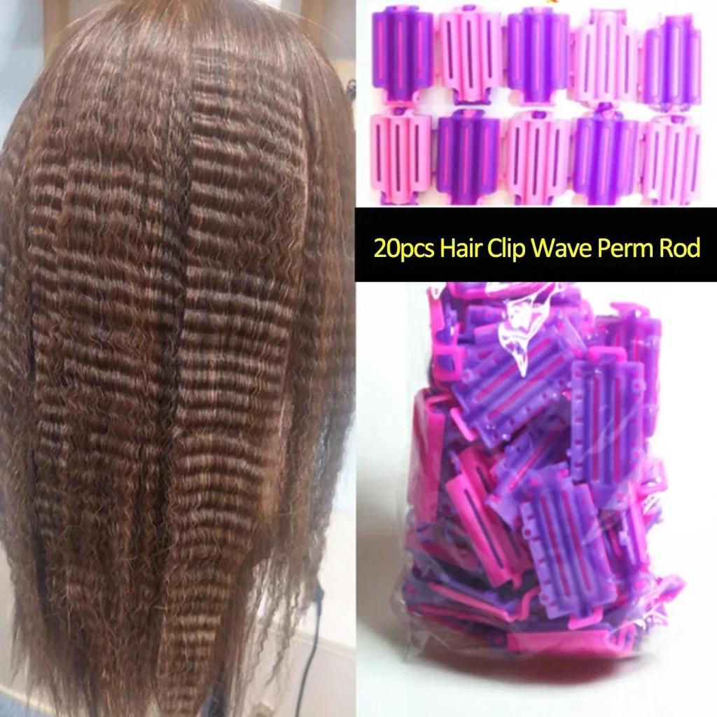 20pcs/bag Hair Clip Wave Perm Rod Bars Corn Curler Y Curler Fluffy Clamps Rollers Fluffy Hair Roots 