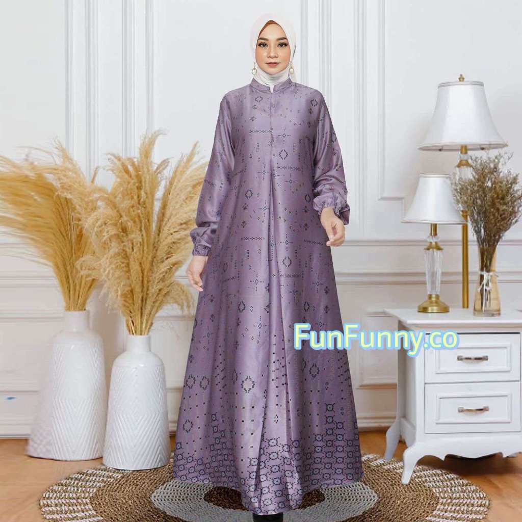 (COD) Gamis Tasya Silky Premium - Silk Premium - Motif Terbaru - Busui Friendly - Dress Pesta kondan