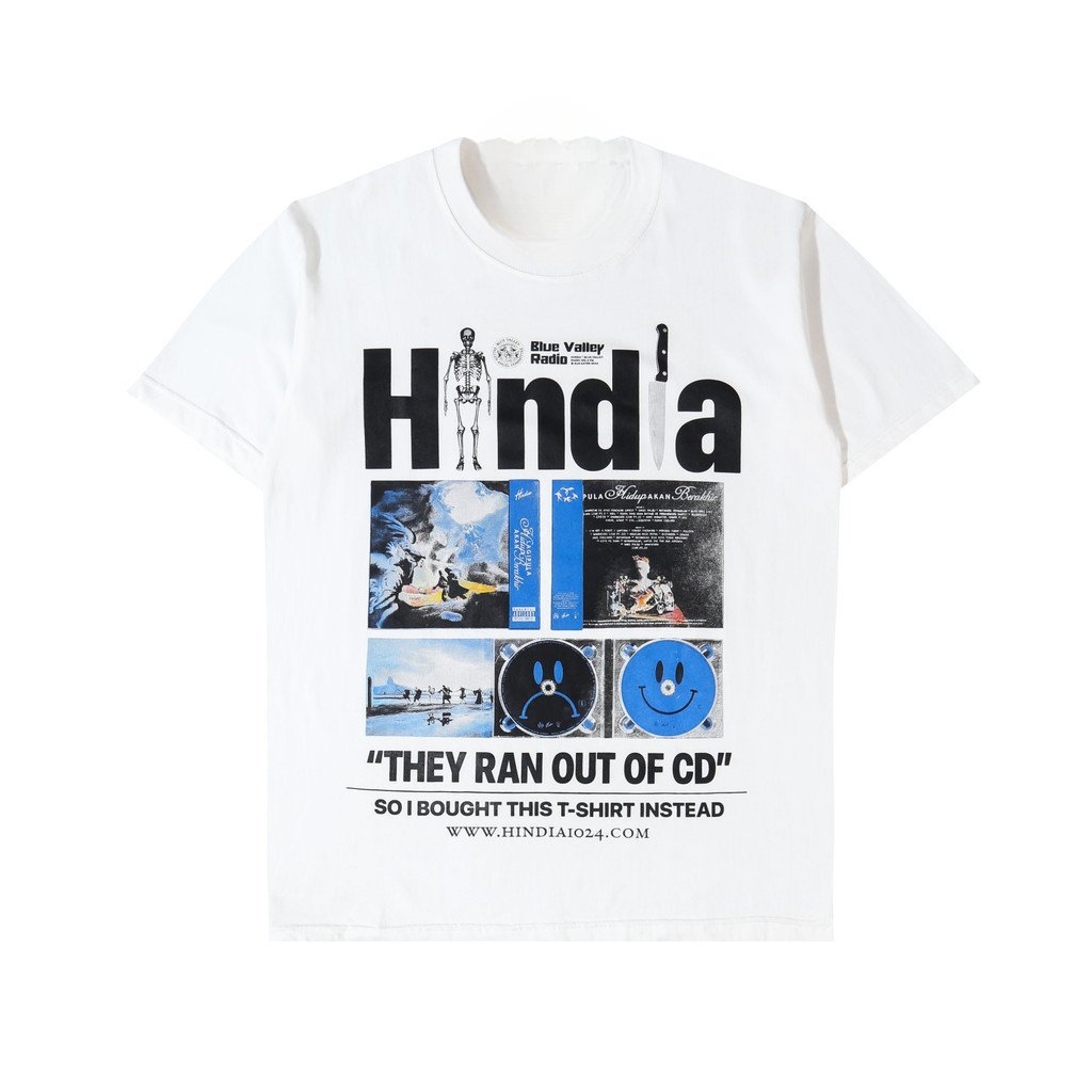 Kaos Pria Original Wearesdy Hindia - Limited Edition White T-shirt