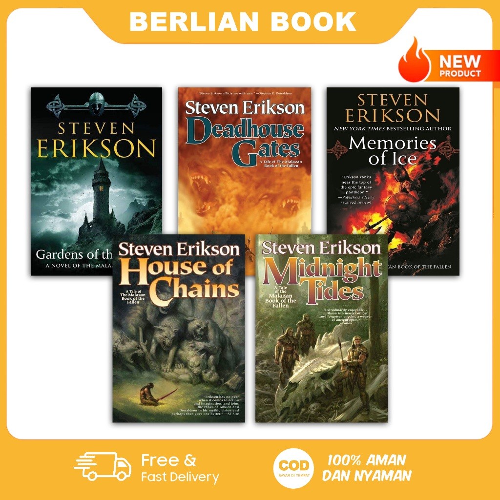 The Crippled God | Gardens of the Moon | (Malazan Book of the Fallen 10 book series) - Steven Erikso