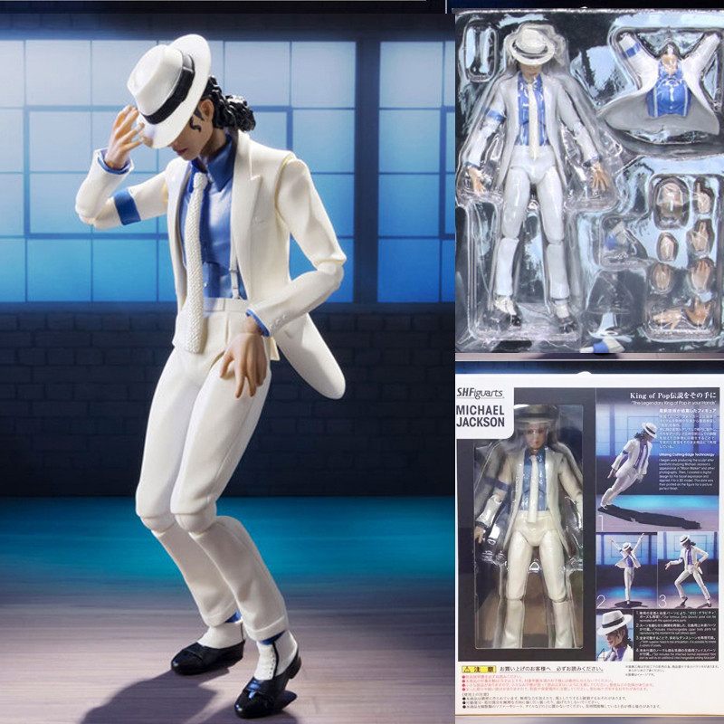 Michael Jackson Smooth Criminal Moonwalk Action Figure Model Toys Michael Jackson MJ Thriller Joint 