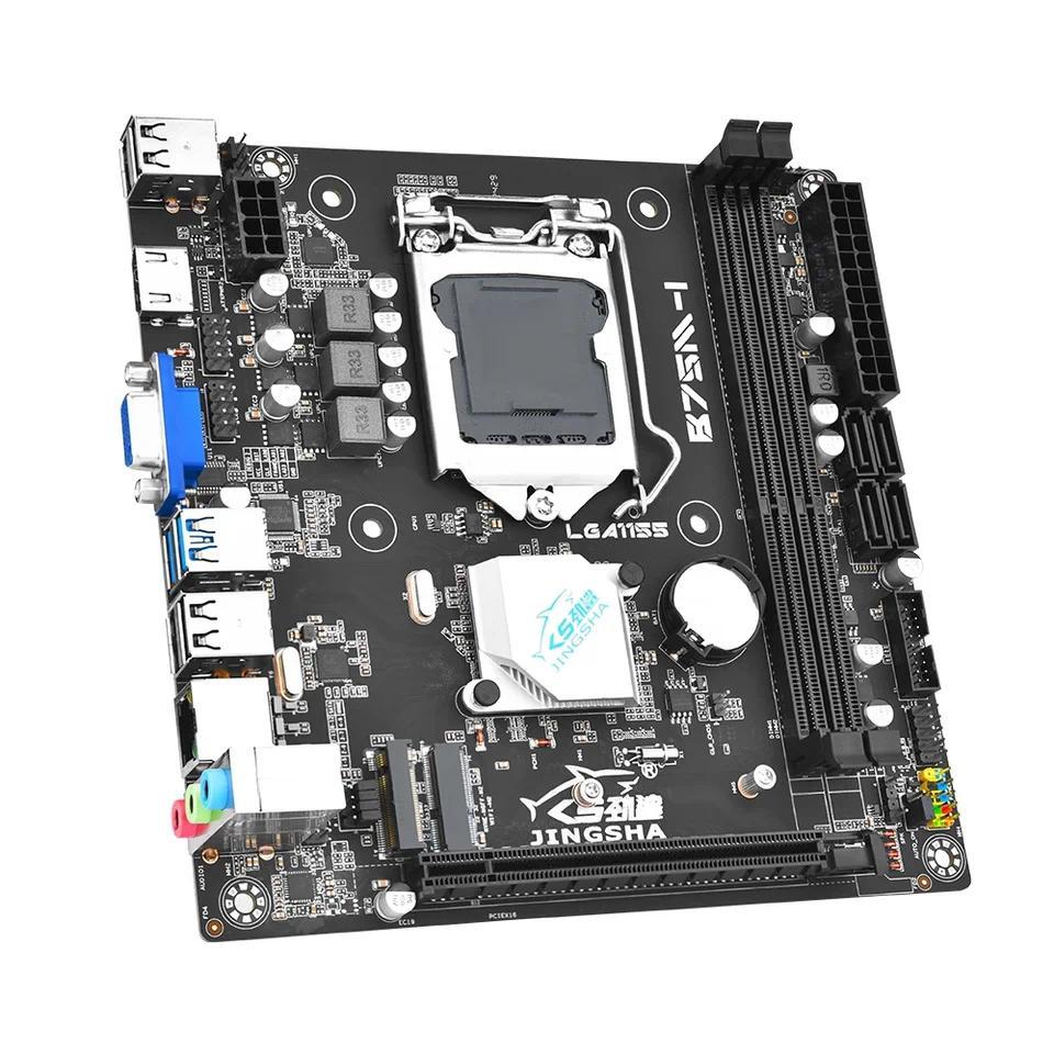 JINGSHA B75 mini itx motherboard set Intel i5 3570 CPU + 2*8GB DDR3 RAM Kit LGA 1155 itx motherboard