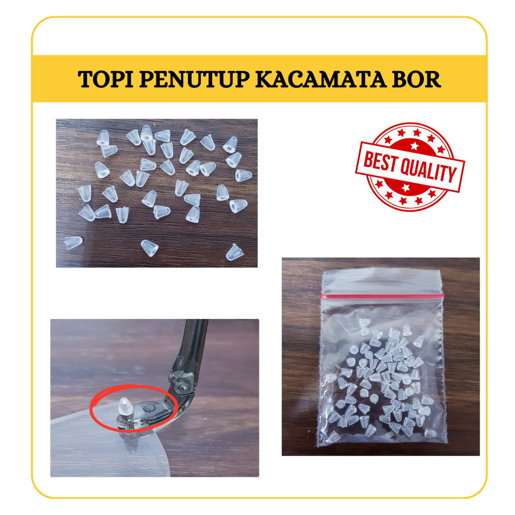 Topi Penutup Kacamata Baut Bor/frame Bor Baut/kuning [TPKB]