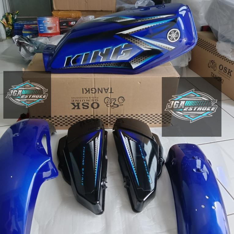 BODY SET TANGKI YAMAHA RX KING BODI FULLSET RX KING TAHUN 2008 PEREDAM WARNA BIRU