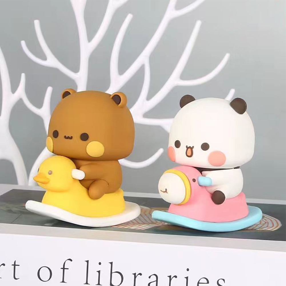6.5cm Collectible Cute Action Kawaii Bear Toy Art Bear Toy Bubu Dudu Panda Bear Figure Toys Cute Act