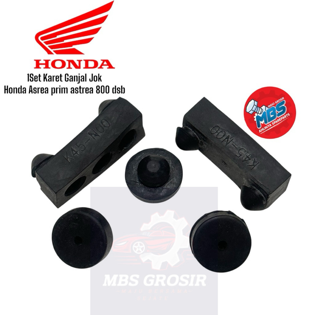 MBS 1Set Karet Ganjal Jok Honda Asrea Star Prima Original / Ori 1 Set Karet Jok Honda Star Prima / K