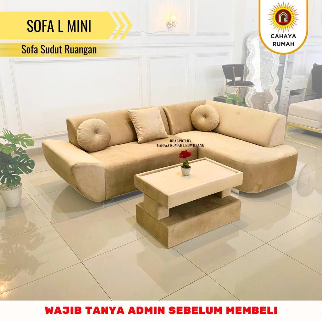 Cahaya Rumah Leuwiliang - Sofa L Mini - Sofa Tamu - Sofa Sudut Minimalis - Produk Custom