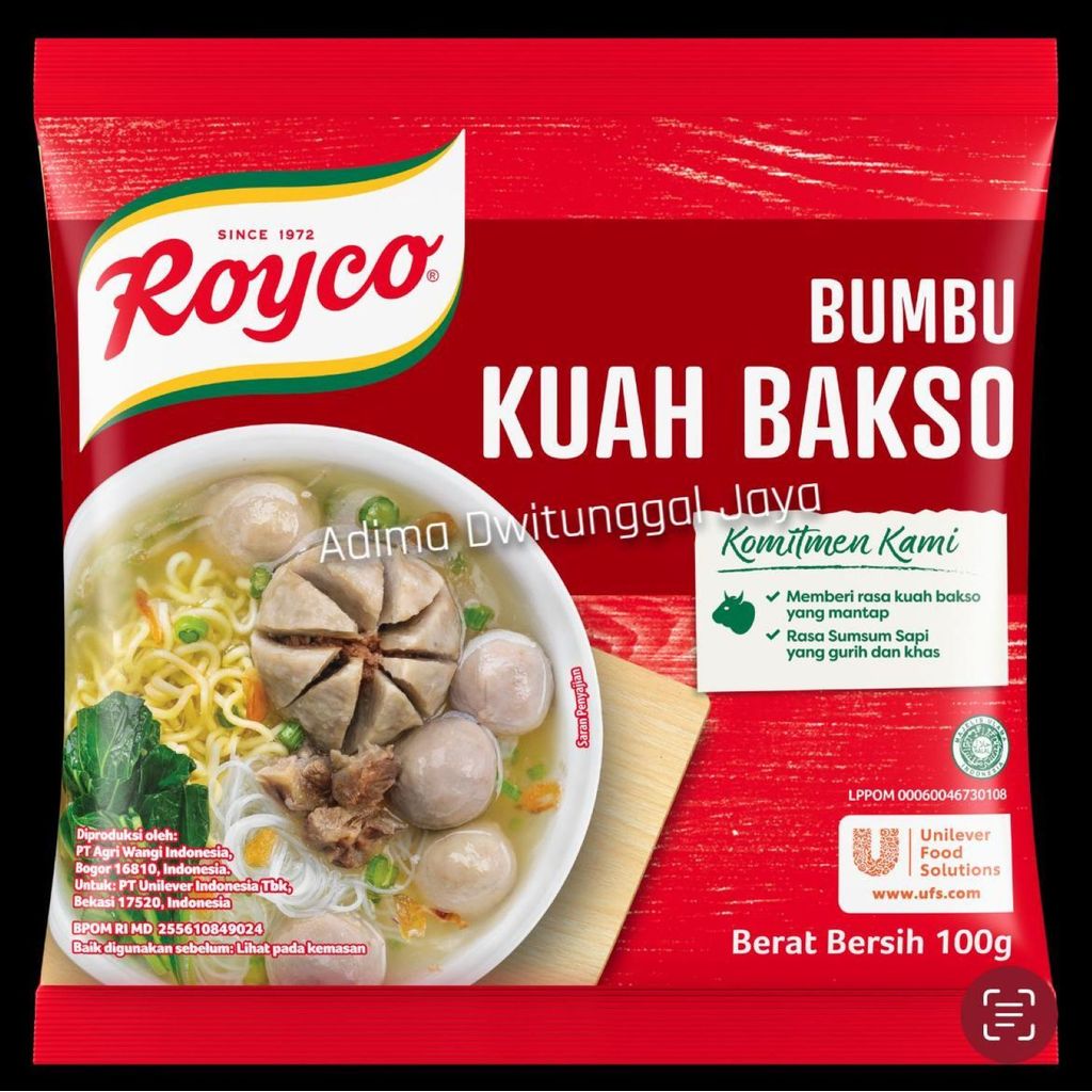 Royco Kuah Bakso / Bumbu Kuah Bakso Instan 100 gr