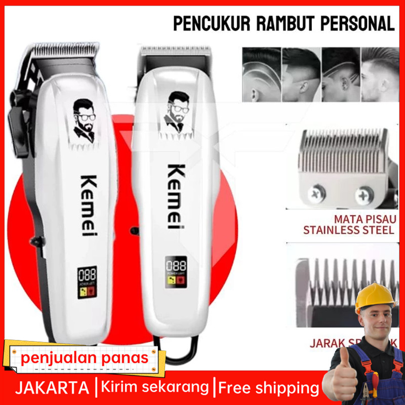 COD Kemei KM 809A / KM PG809A Alat Mesin Cukur Rambut Kumis Jenggot Brewok Sistem