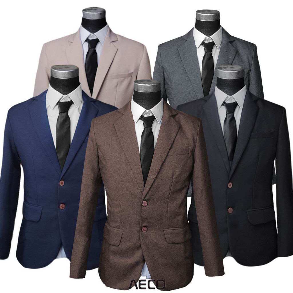 Jas blazer pria slimfit casual formal model elbow