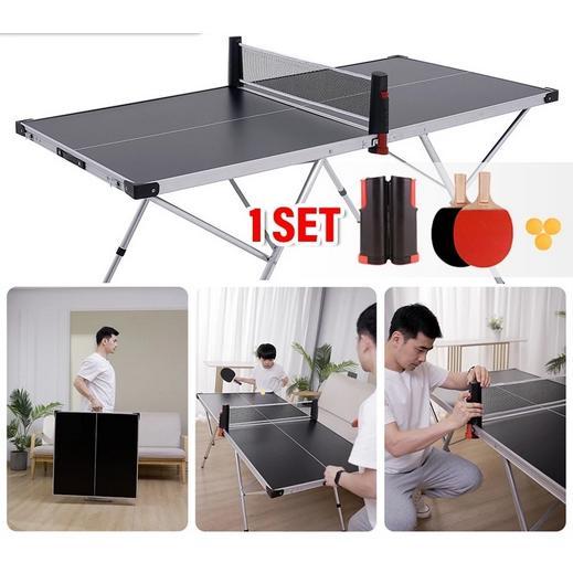Meja Pingpong Lipat Mini Table Tennis ( Bat Tenis Meja