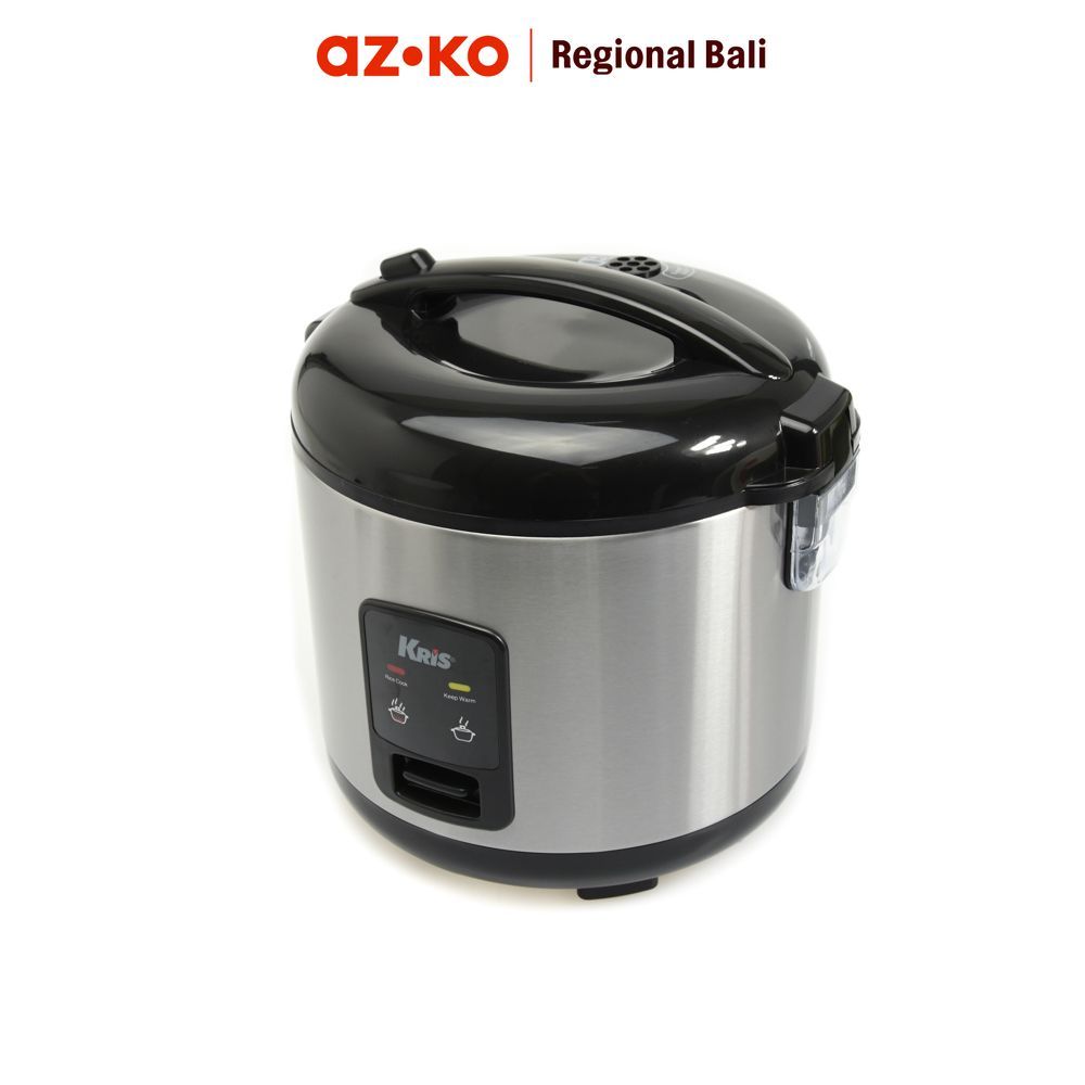 AZKO Kris Deluxe Rice Cooker 1.8 Liter - Silver Penanak Nasi Magic Com Rice Steamer Alat Masak Nasi