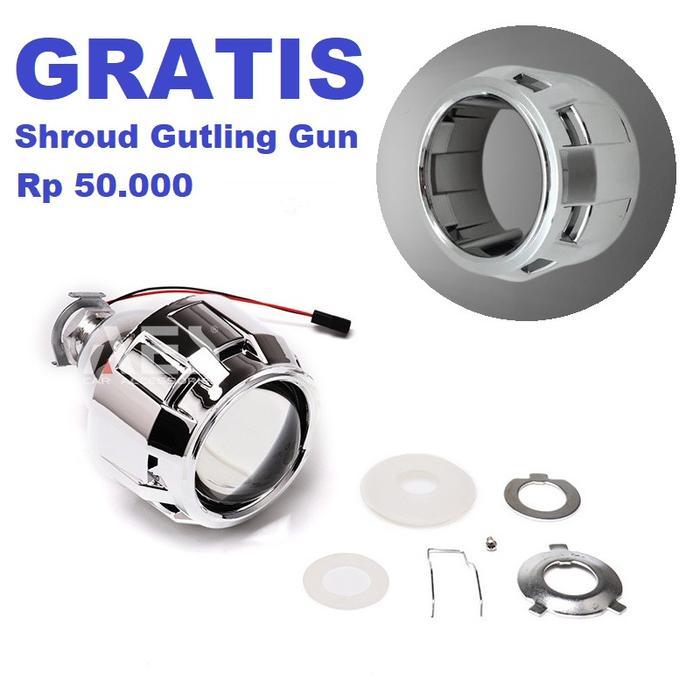 Lensa LED Projector Mobil Motor Shroud GG H1 Projie HID Lensa 2.5 3.5 Car Kendaraan - Projector GG H