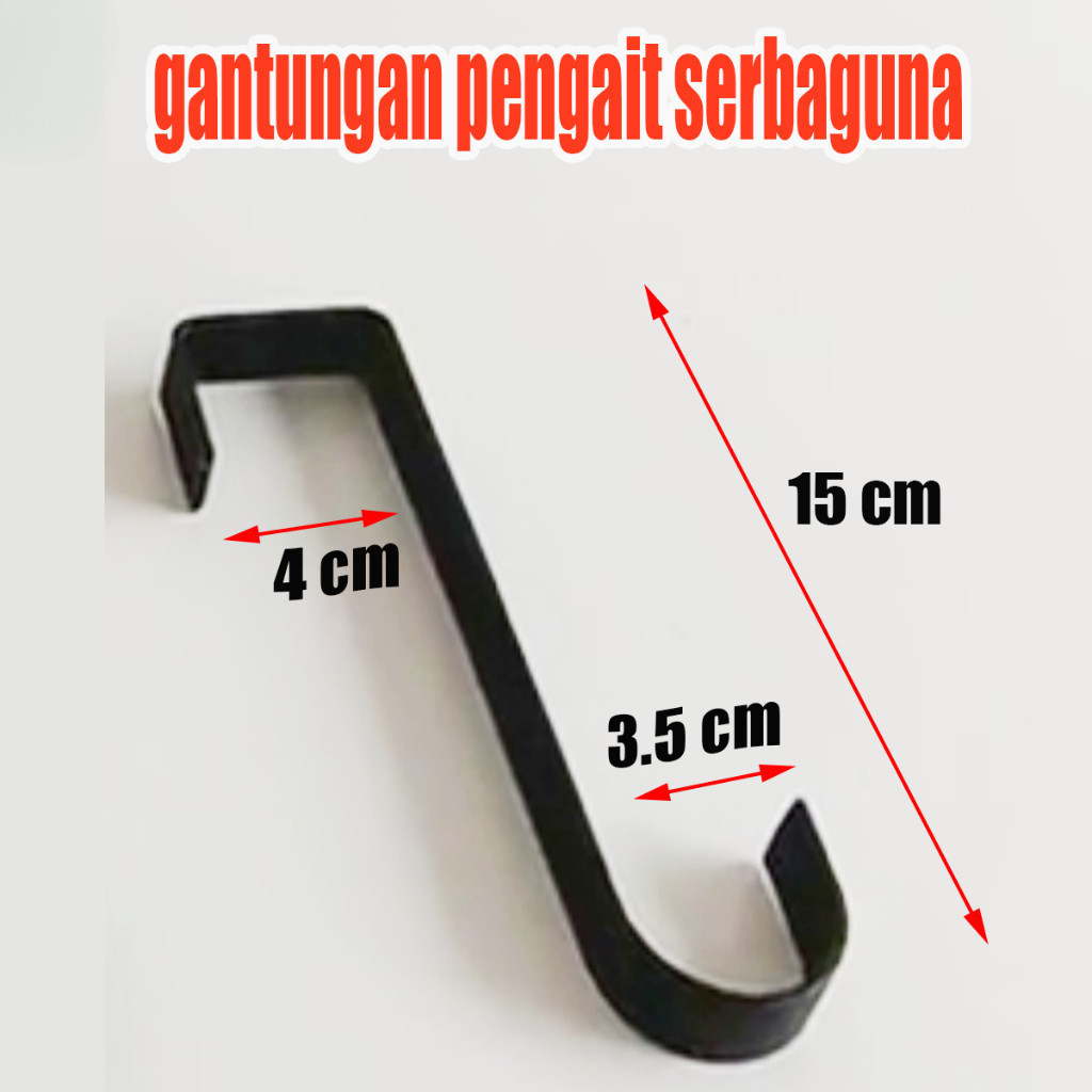 HOOK S Pengait besi  Gantungan Besi  Gantungan Karangan Bunga Pengait Serbaguna Cantolan