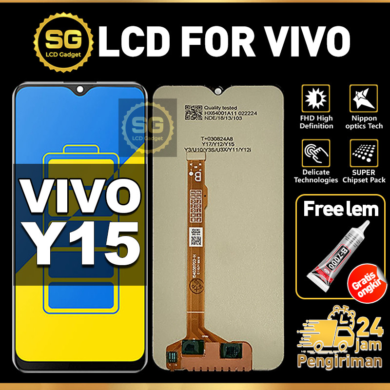 SG LCD VIVO Y15 Fullset HP Touchscreen VIVO Y15 Free Lem Glass Touch Screen Digitizer COD