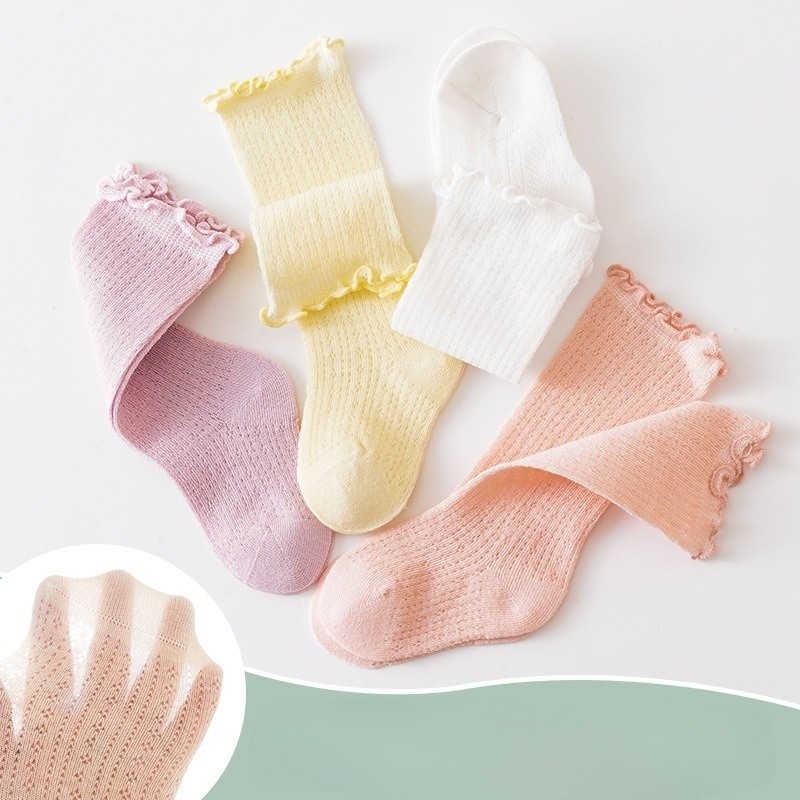 NAARAA KAOS KAKI PANJANG MOTIF ANAK BAYI PEREMPUAN STOCKING KAOS KAKI TIPIS ANAK BAYI WANITA 250 STO