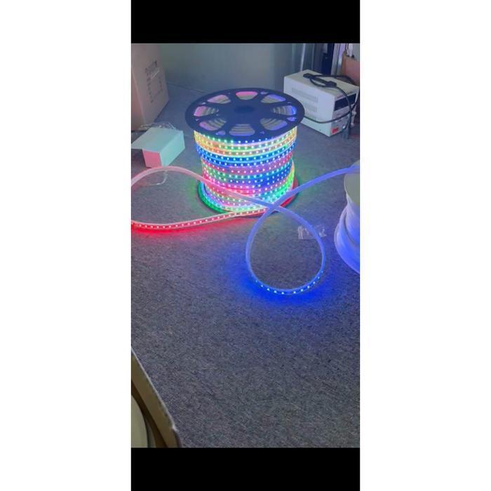 Lampu Strip LED Selang SMD 24V 24 Volt Outdoor Indoor Dekorasi RGB Warna Warni 50 Meter Full Colour 