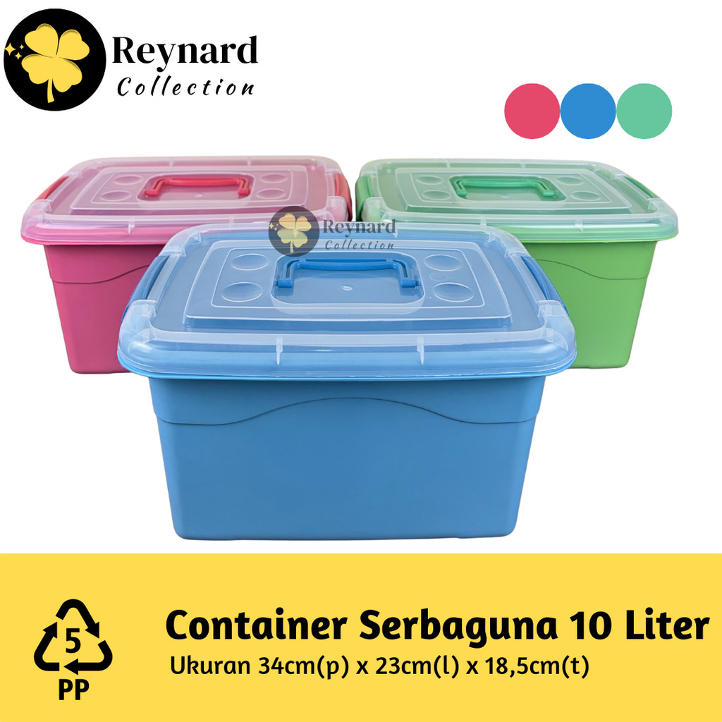 Container Serbaguna 10 Liter Box Container 10L Organizer High Quality