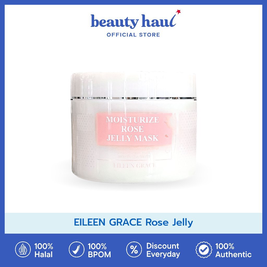 EILEEN GRACE Rose Jelly - Moisturize Rose Jelly Mask | Masker Wajah Untuk Jerawat, Bruntusan, Bekas 