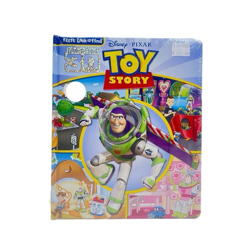 Buku Disney Pixar Toy Story 3D First Look and Find Board Book | Aktivitas Cari Gambar 3D | Look Find