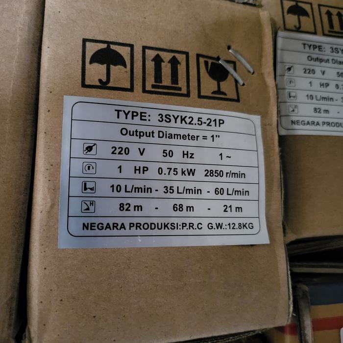 Submersible Pump York Italy | Pompa Satelit York Italy - 1HP 3" YORK