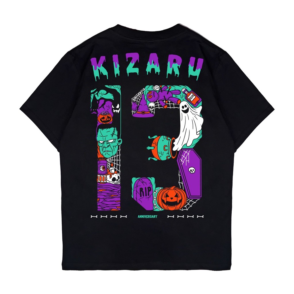 Kaos Unisex KIZARU T-Shirt Origin | KIZARU 13 | Hitam