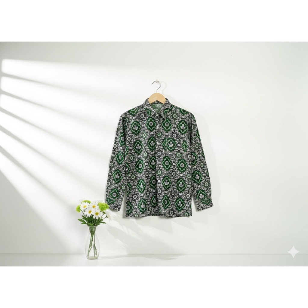 Batik MI tunas Hijau /Batik SD negeri / Kameja Batik Sekolah