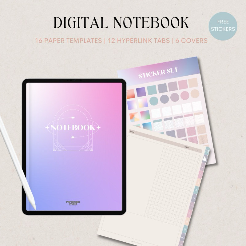 Gradient Digital Notebook by Paperless