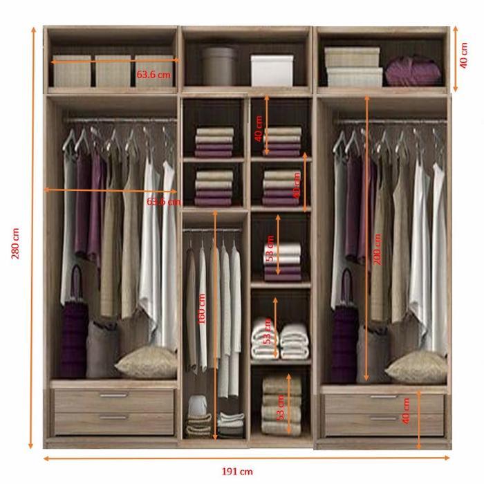 PROMO BIGSALE DP Lemari Pakaian| Walking closet Custome Ibu Lily