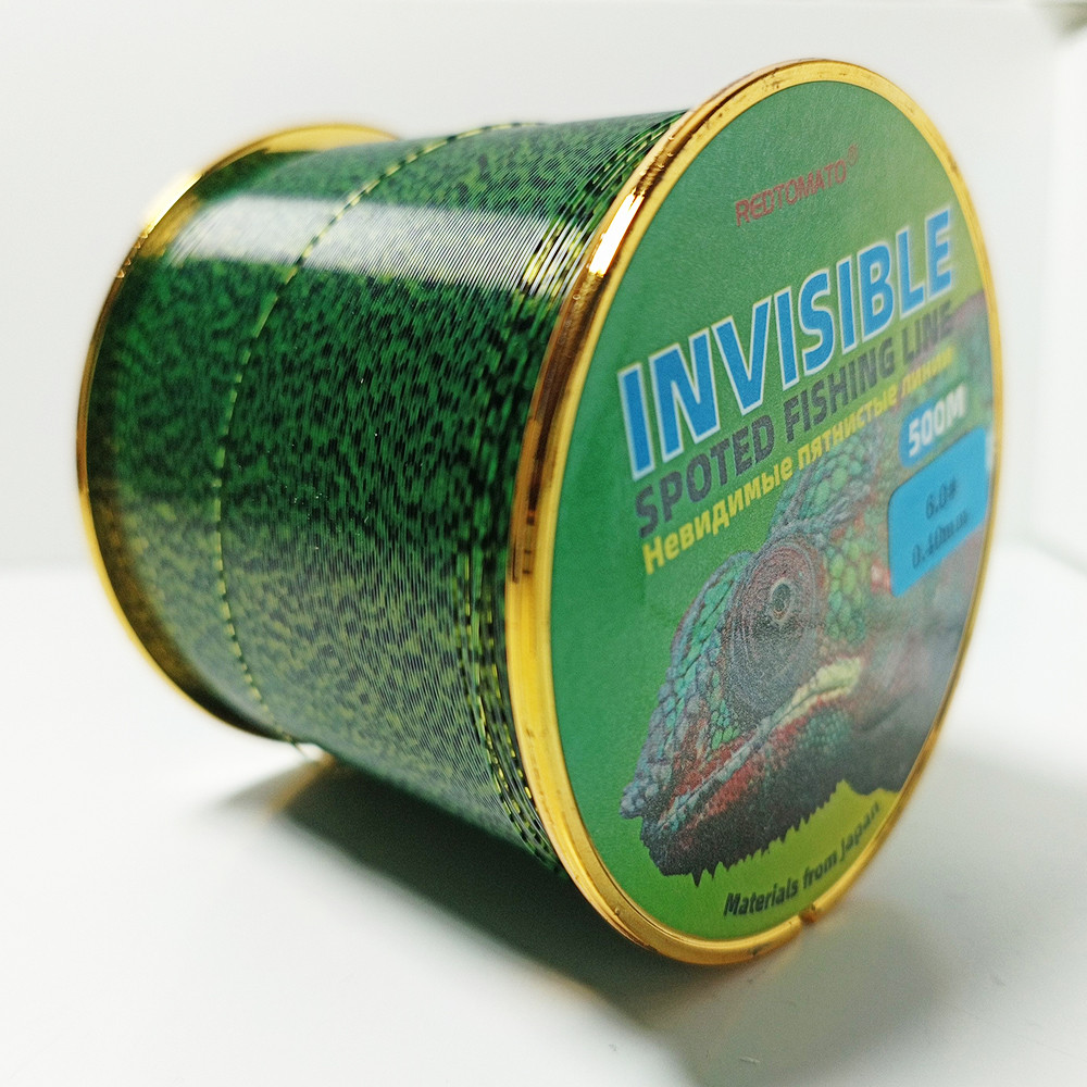 500m Invisible  Super Strong Carp Fishing Line  Monofilament Fishing Line Speckle Spoted Fishing Lin