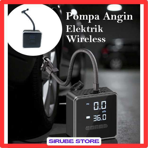 Pompa Ban Elektrik Portable Air Compressor 150PSI 6000mAh - PR-718