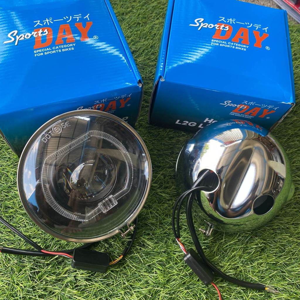 lampu biled set batok l2g crom lampu biled